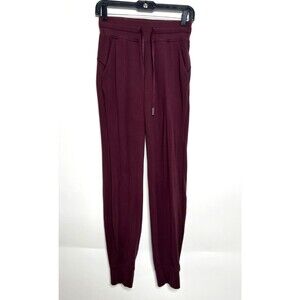 Lululemon Ready To Rulu Jogger Pants Womens 4 Garnet 28" Inseam Yoga Stretchy